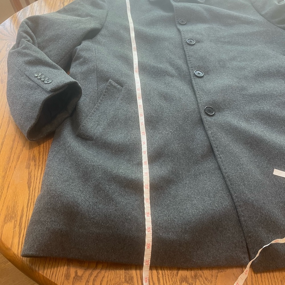 Lauren Ralph Lauren Thermal Puff Down Lined Wool Men’s Dress Overcoat 48R XL - Picture 4 of 12